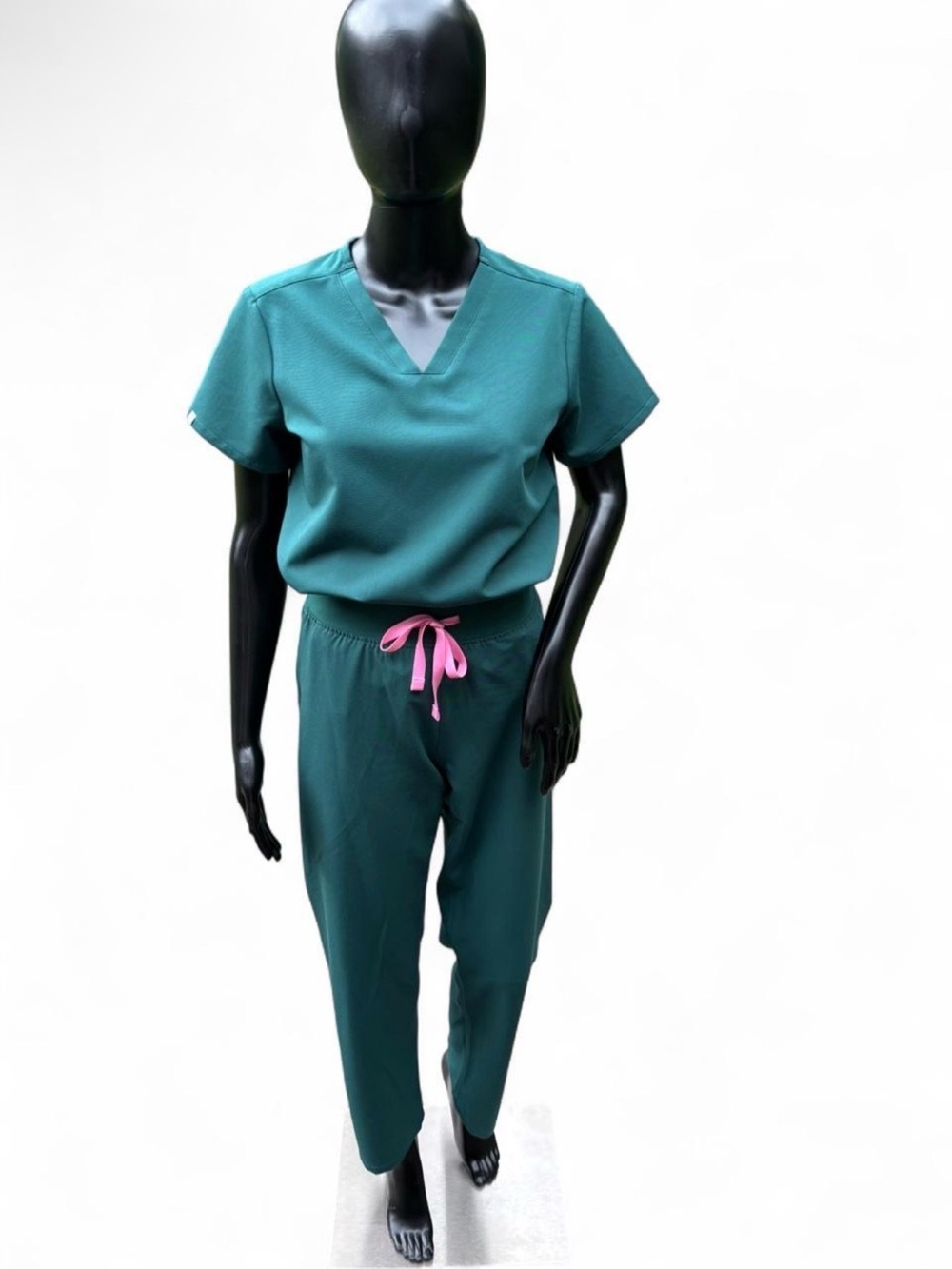 FIGS forest green scrub set